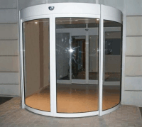 Автоматические раздвижные двери полукруг